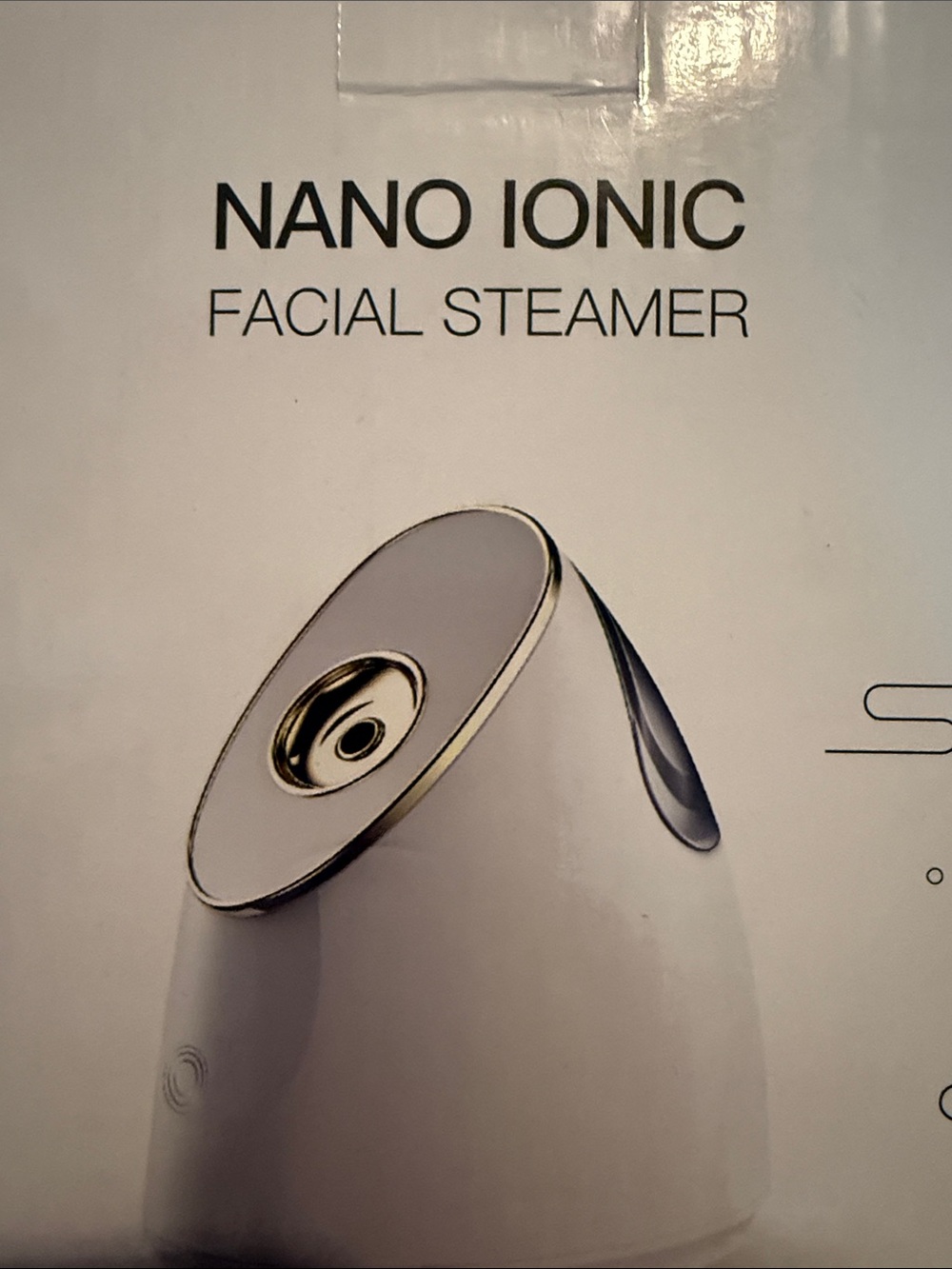 Gift with purchase GWP Nano Ionic Facial Steamer - White with Silver Trim